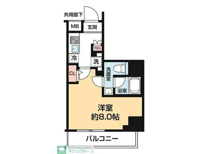 ARCOBALENO HORIKIRISHOBUEN(1K/7階)の間取り写真