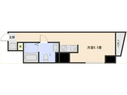 YOU CORT TANIYAMA(ワンルーム/5階)の間取り写真