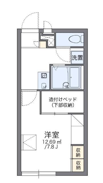 レオパレス向日葵(1K/2階)の間取り写真