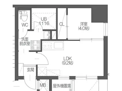 アリオール一番町(1LDK/5階)の間取り写真