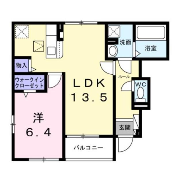 サンライトテラスK・S(1LDK/1階)の間取り写真