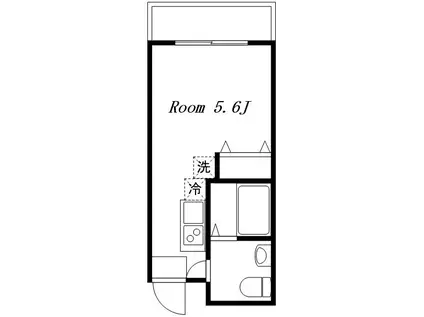 東宏ハイム西新宿(ワンルーム/2階)の間取り写真