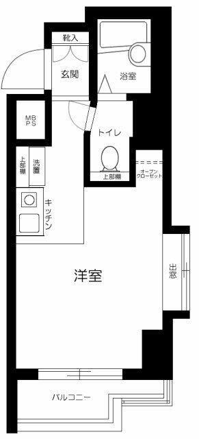 日神パレステージ西池袋(1K/7階)の間取り写真