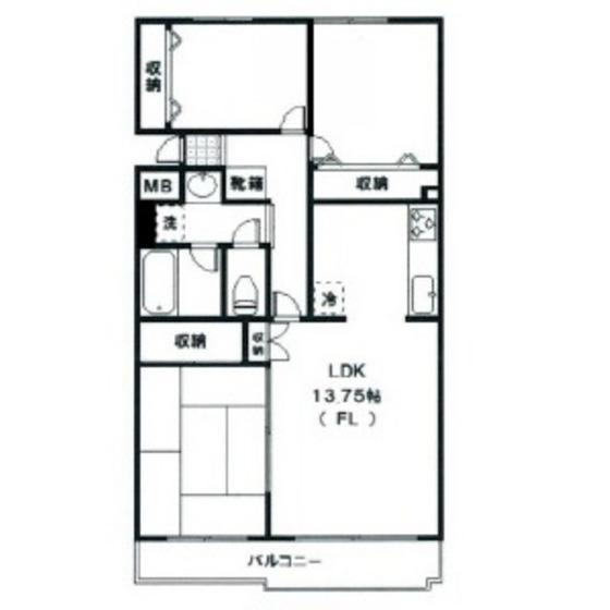 グランドゥール宮崎台(3LDK/2階)の間取り写真