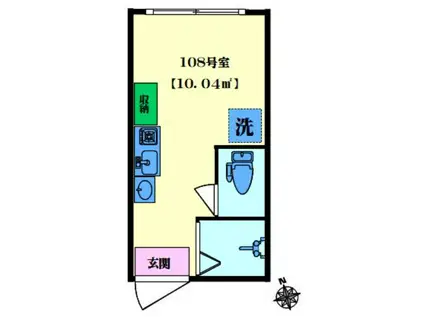 JR山手線 高田馬場駅 徒歩3分 敷礼無 ネット代込 外国籍可(ワンルーム/1階)の間取り写真