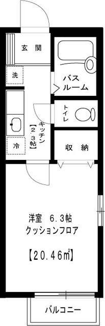 YSレジデンス(1K/1階)の間取り写真