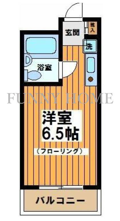 あしのはうす永福(ワンルーム/2階)の間取り写真