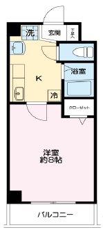 プレジール坂戸(1K/3階)の間取り写真