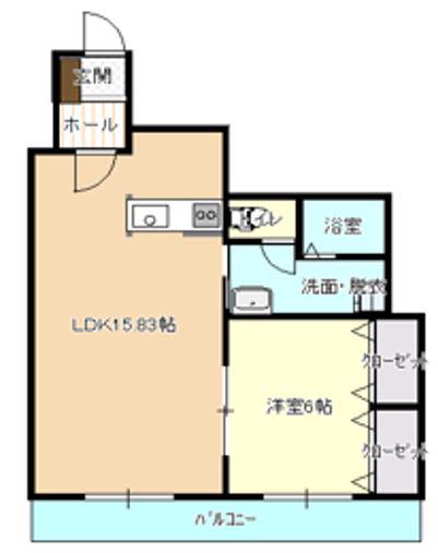 TOKIWA13(1LDK/6階)の間取り写真