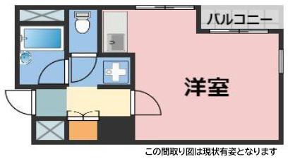 グローバル湊川ハイツ(ワンルーム/4階)の間取り写真