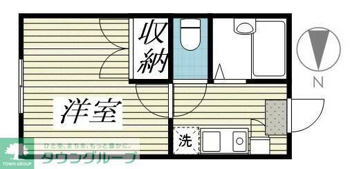 クリアⅠ(1K/3階)の間取り写真