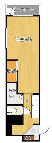 永幸マンション(1K/4階)の間取り写真