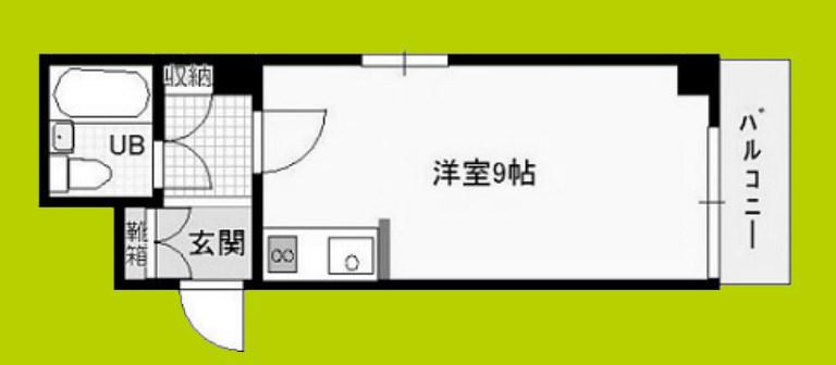 グラシア松屋町(ワンルーム/7階)の間取り写真