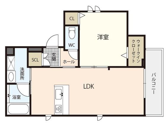 GROWTH RING(1LDK/3階)の間取り写真