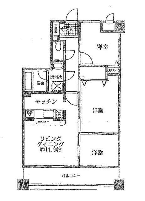 ドラゴンマンション橋本六番館(3LDK/4階)の間取り写真
