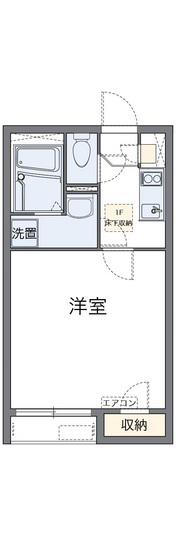 レオネクストプランドール(1K/2階)の間取り写真