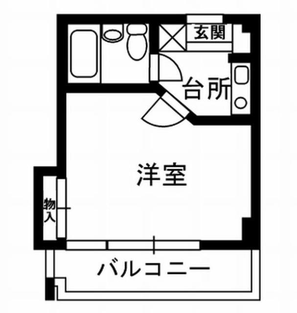 アネックス国領(1K/2階)の間取り写真