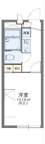 レオパレスフィットニア川口(1K/1階)の間取り写真