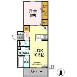 RAUM Y(1LDK/3階)の間取り写真