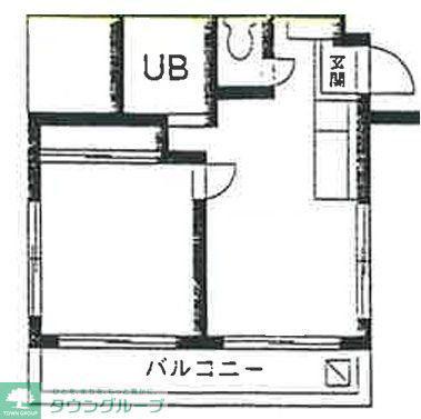 コスモアルタード(1LDK/2階)の間取り写真