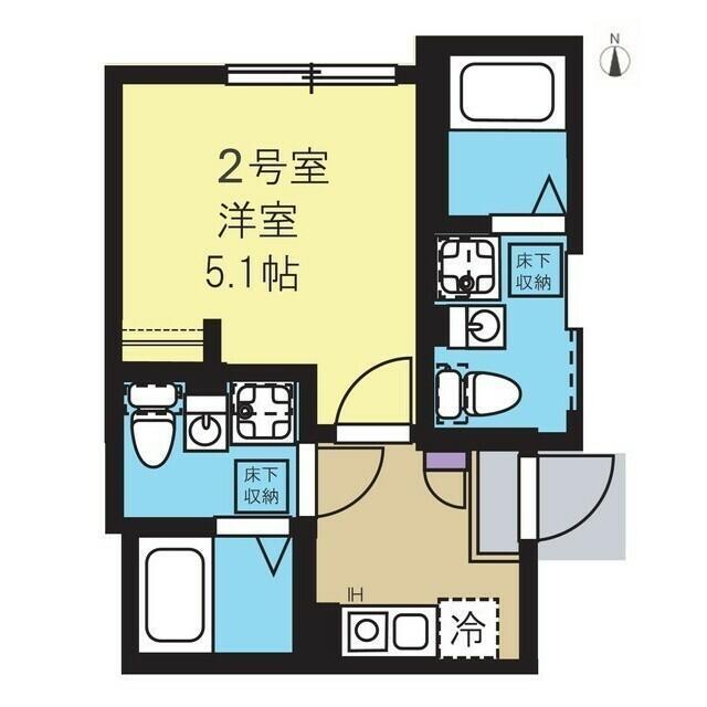 プレナ蒲田(1K/3階)の間取り写真