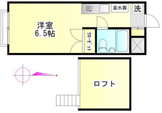 レジデンス・フルヤ(ワンルーム/2階)の間取り写真