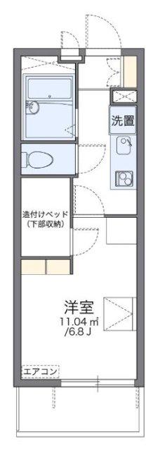 レオパレスSEASIDE須磨(1K/3階)の間取り写真