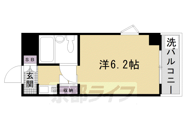ピープル松倉(1K/4階)の間取り写真