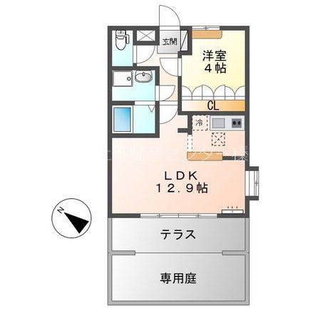クレシア(1LDK/1階)の間取り写真