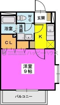 ソフィアパレス(1K/3階)の間取り写真