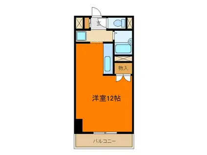 本郷ハイホーム(ワンルーム/9階)の間取り写真