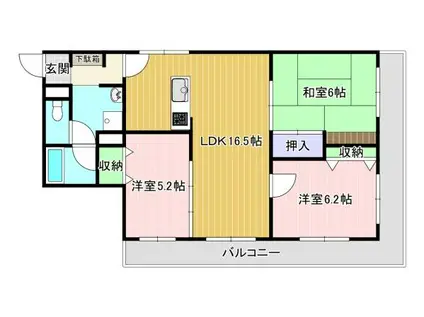 メゾン・ド・うぐいす台(3LDK/1階)の間取り写真
