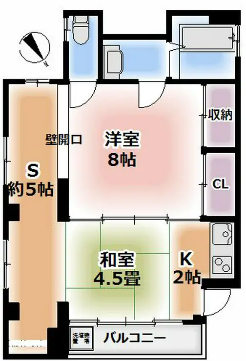 沢井コーポ 2階階 間取り