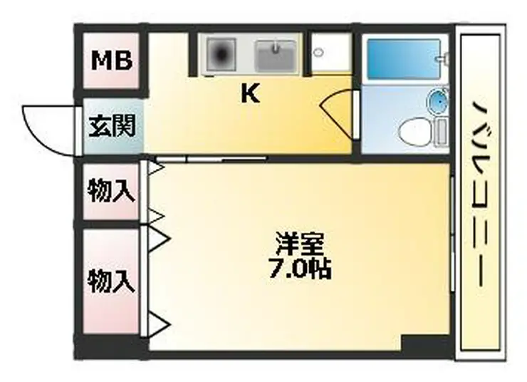 ベルエール調布 4階階 間取り