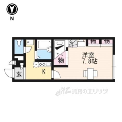 レオパレス塚修(1K/1階)の間取り写真