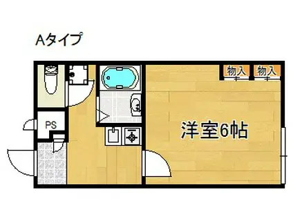 レオパレス樽井北(1K/2階)の間取り写真