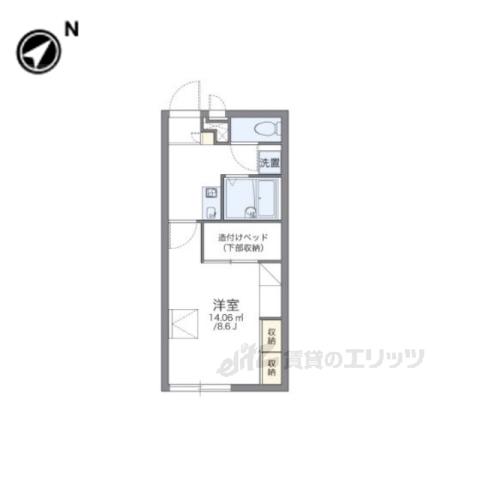 レオパレス グランファーレ(1K/2階)の間取り写真