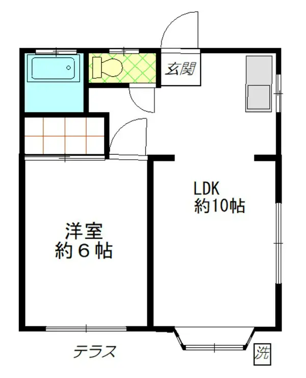 小金井渡部ハイツ 1階階 間取り