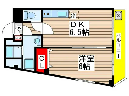 CHARMANTHOUSE(1DK/1階)の間取り写真