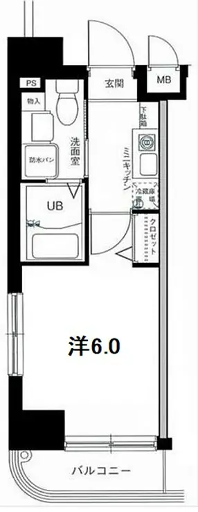 グリフィン横浜・弁天通り 5階階 間取り