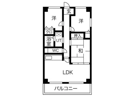 ファミール(3LDK/2階)の間取り写真