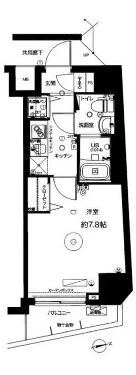 Risingplace浅草四番館 7階階 間取り