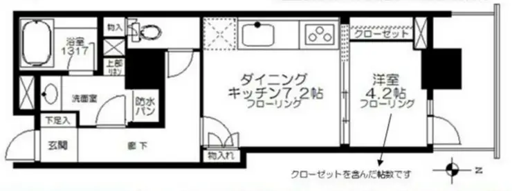 コスモポリス品川 5階階 間取り