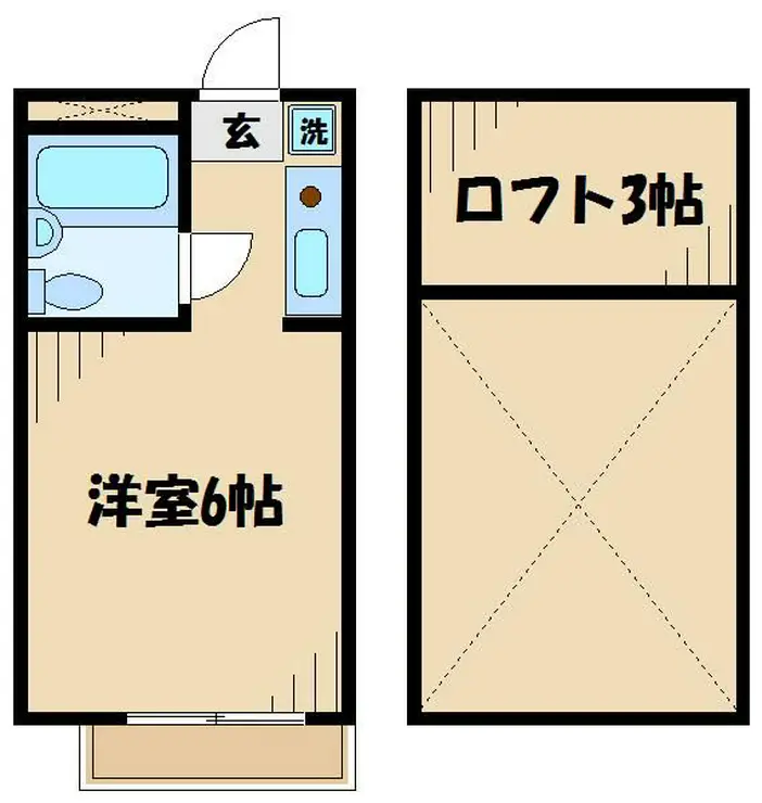 シャンブルドットつつじヶ丘 2階階 間取り