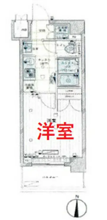 ルーブル大鳥居弐番館 5階階 間取り