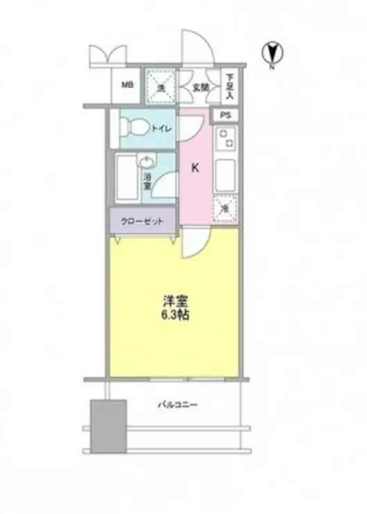 プロスペクトグラーサ広尾 3階階 間取り