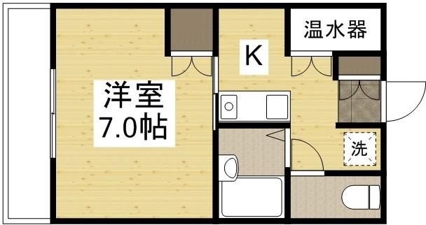ライフコート(1K/3階)の間取り写真