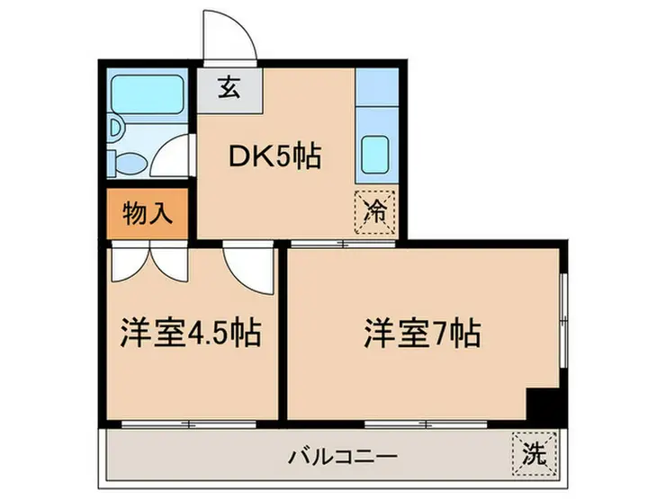 ドムス松宮B棟 3階階 間取り