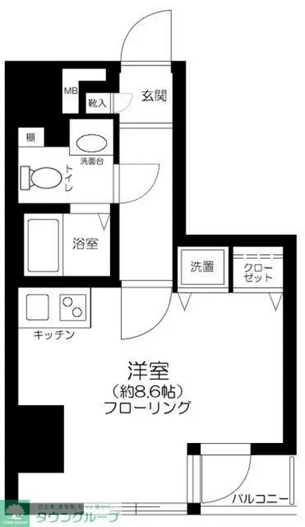 シンシア六本木 5階階 間取り