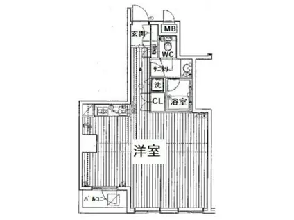 アークステージ関内(ワンルーム/4階)の間取り写真